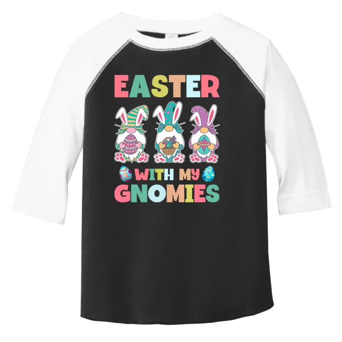 Easter With My Gnomies Happy Easter Day Toddler Fine Jersey T-Shirt