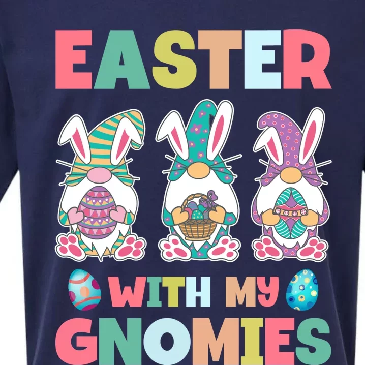 Easter With My Gnomies Happy Easter Day Sueded Cloud Jersey T-Shirt