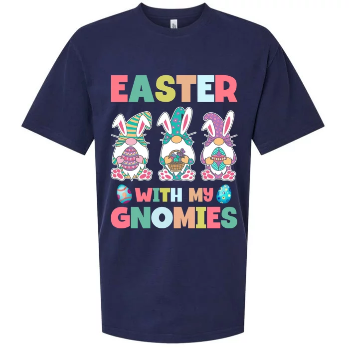 Easter With My Gnomies Happy Easter Day Sueded Cloud Jersey T-Shirt