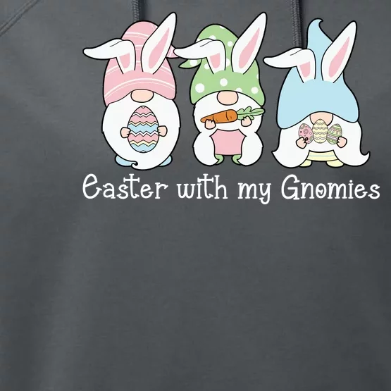 Easter With My Gnomies Cute Spring Performance Fleece Hoodie