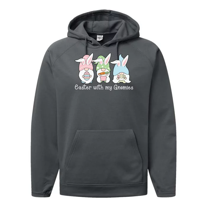 Easter With My Gnomies Cute Spring Performance Fleece Hoodie