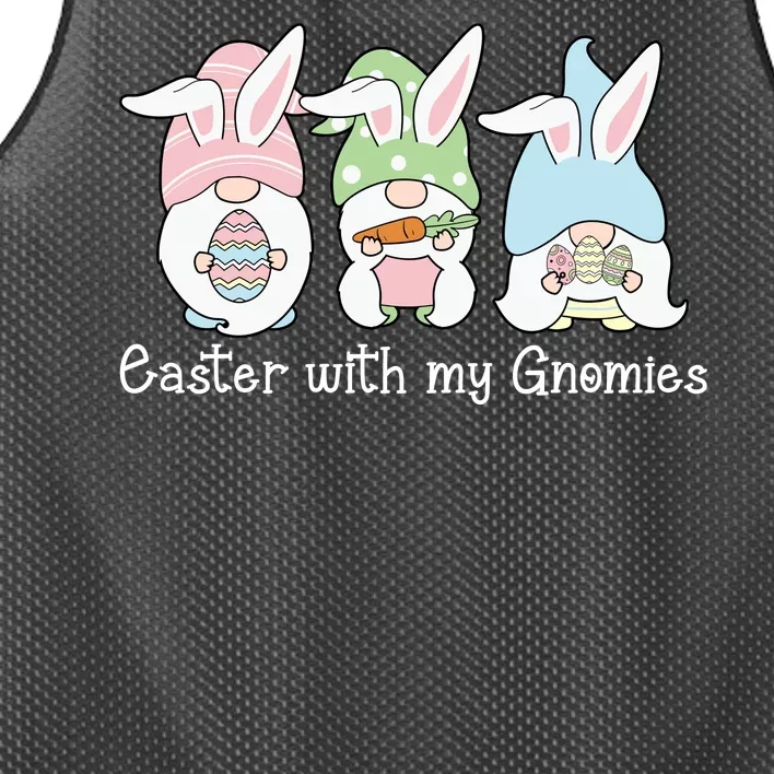 Easter With My Gnomies Cute Spring Mesh Reversible Basketball Jersey Tank