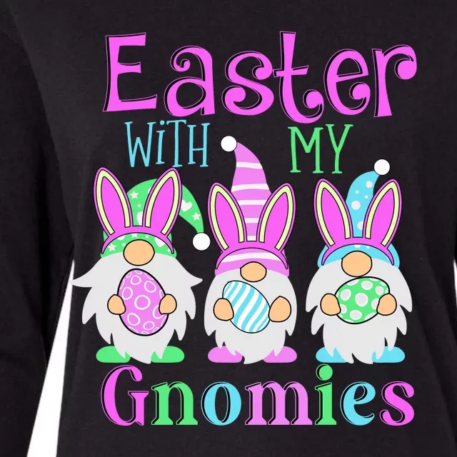 Easter With My Gnomies Womens Cotton Relaxed Long Sleeve T-Shirt