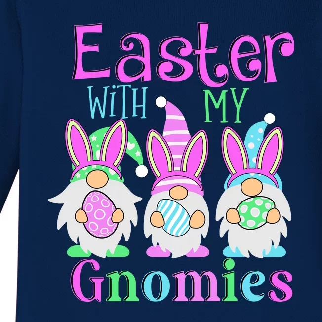 Easter With My Gnomies Baby Long Sleeve Bodysuit