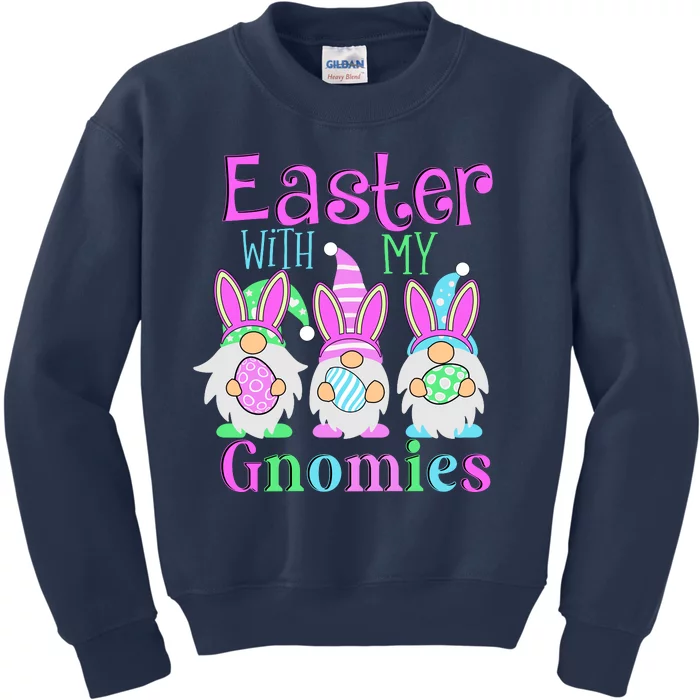 Easter With My Gnomies Kids Sweatshirt