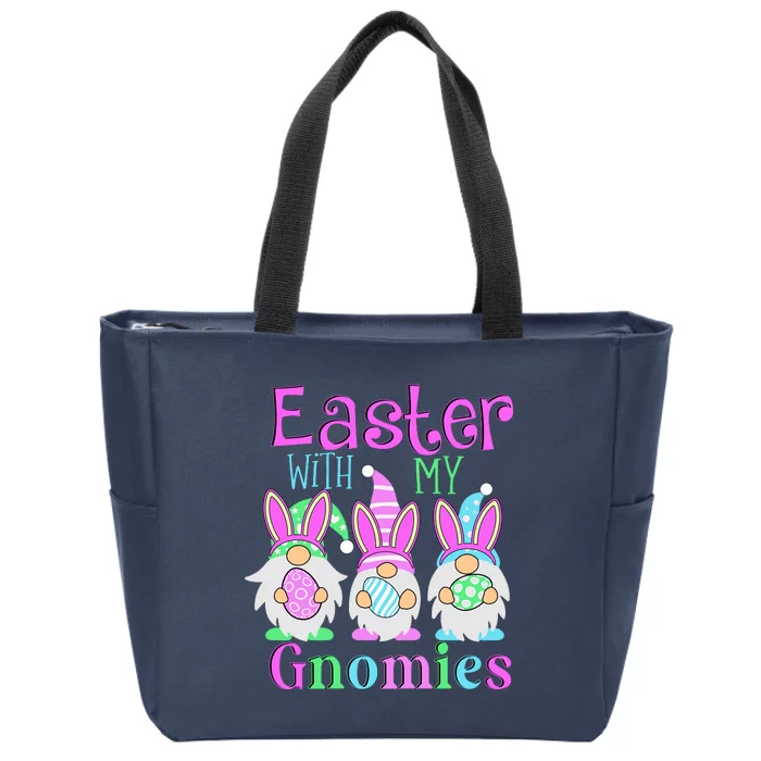 Easter With My Gnomies Zip Tote Bag