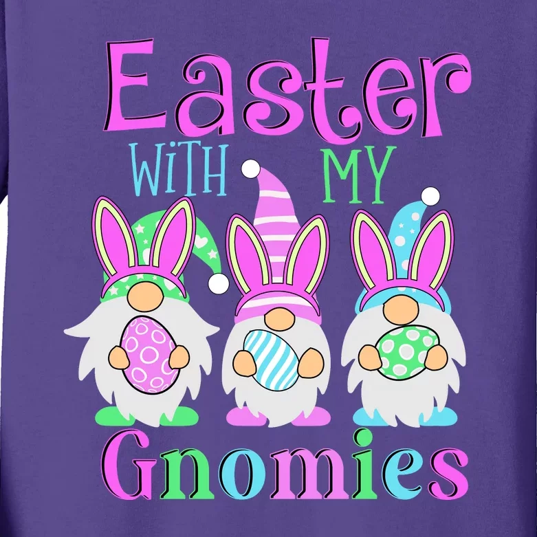 Easter With My Gnomies Kids Long Sleeve Shirt