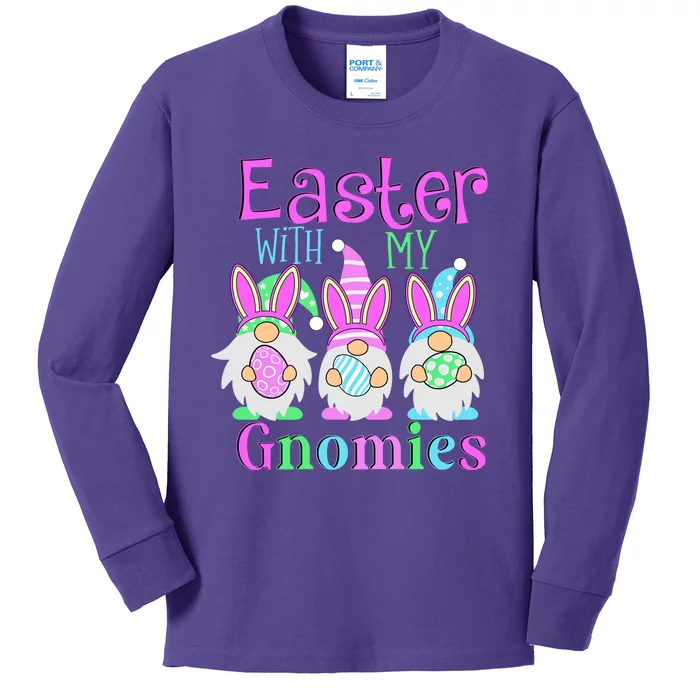 Easter With My Gnomies Kids Long Sleeve Shirt