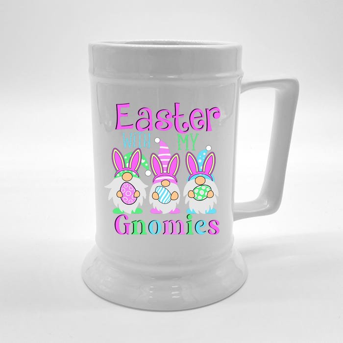 Easter With My Gnomies Front & Back Beer Stein