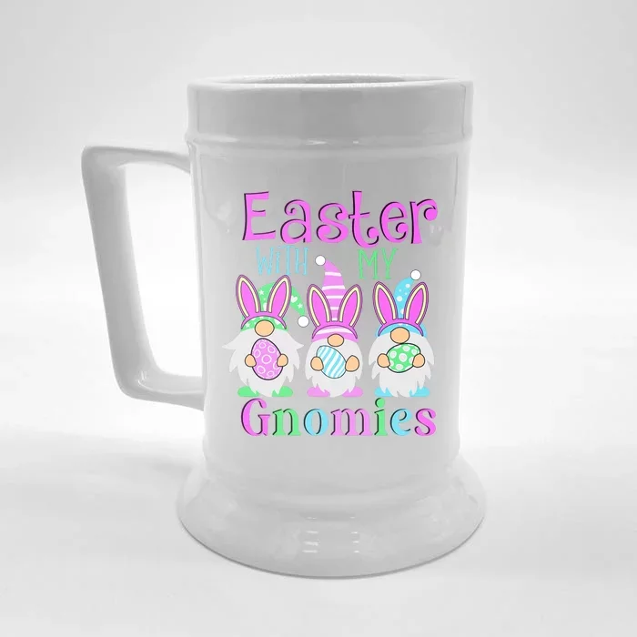 Easter With My Gnomies Front & Back Beer Stein