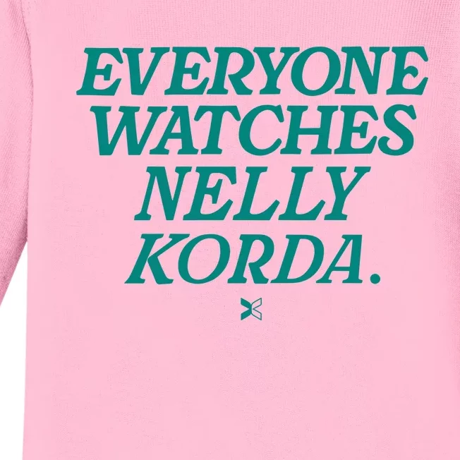 Everyone Watches Nelly Korda Baby Long Sleeve Bodysuit