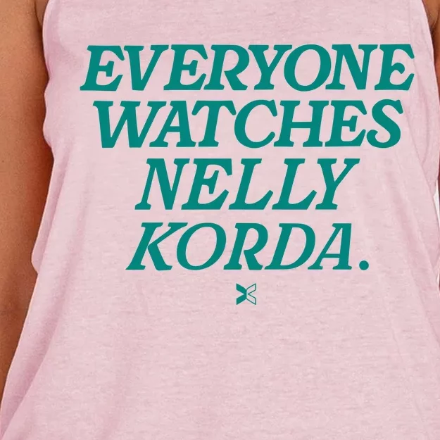 Everyone Watches Nelly Korda Women's Knotted Racerback Tank