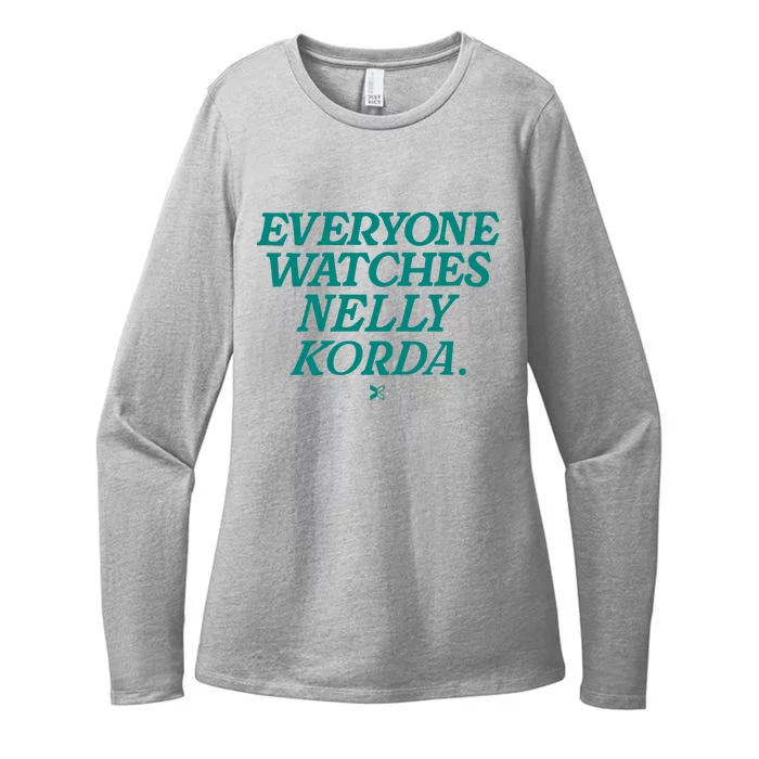 Everyone Watches Nelly Korda Womens CVC Long Sleeve Shirt