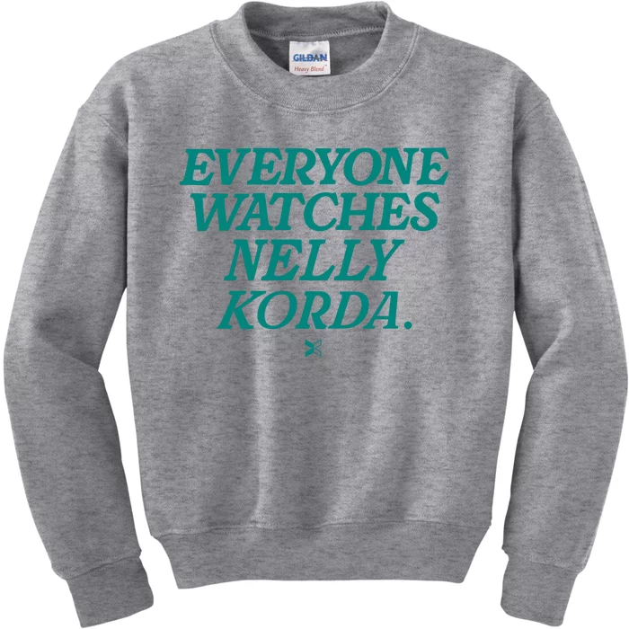 Everyone Watches Nelly Korda Kids Sweatshirt