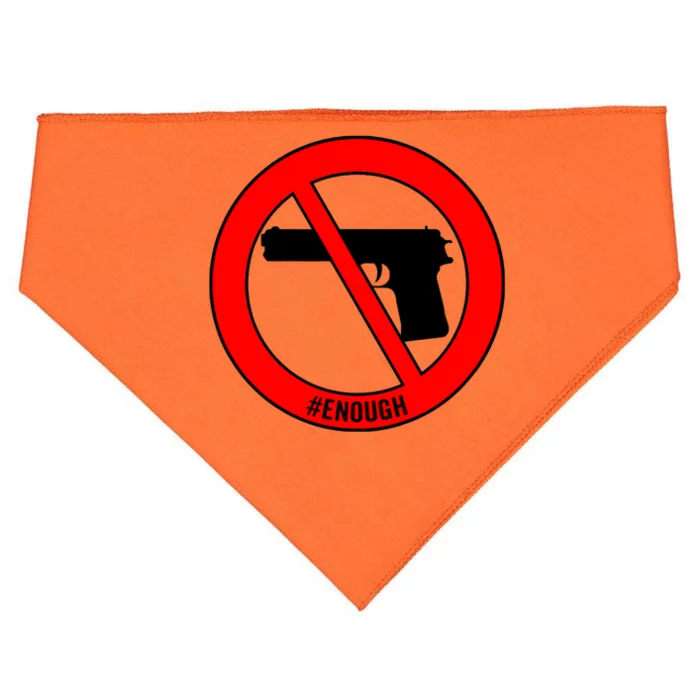 #Enough Wear Orange Day Anti Gun End Gun Violence Control USA-Made Doggie Bandana