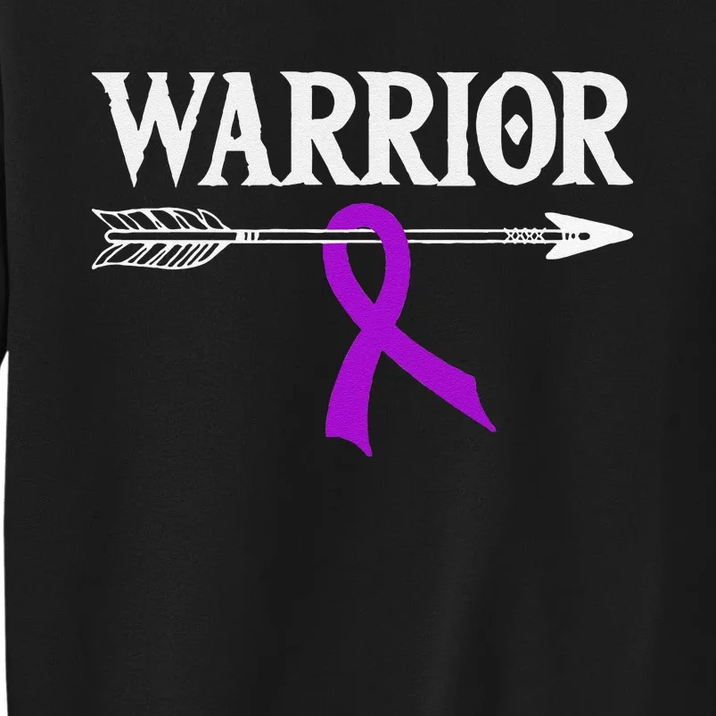 Epilepsy Warrior Purple Arrow Ribbon Sweatshirt