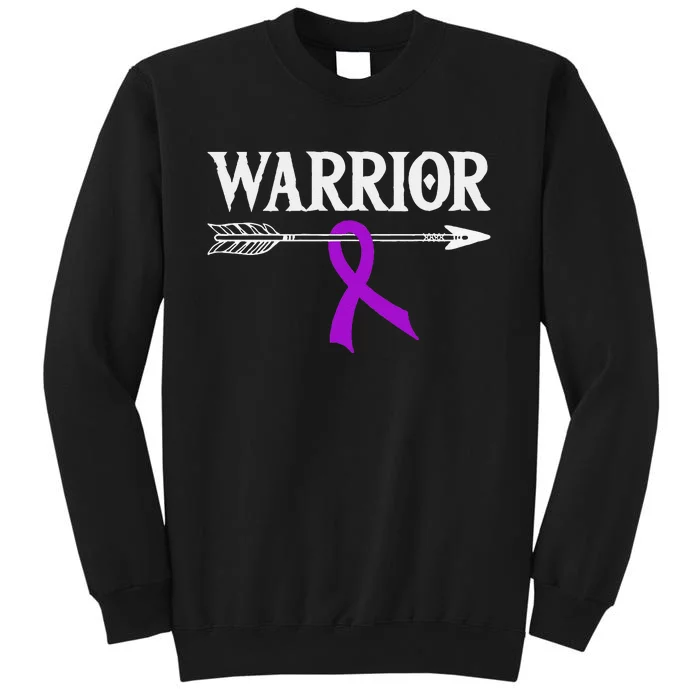 Epilepsy Warrior Purple Arrow Ribbon Sweatshirt