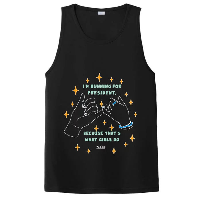 Elizabeth Warren Pinky Promise Performance Tank