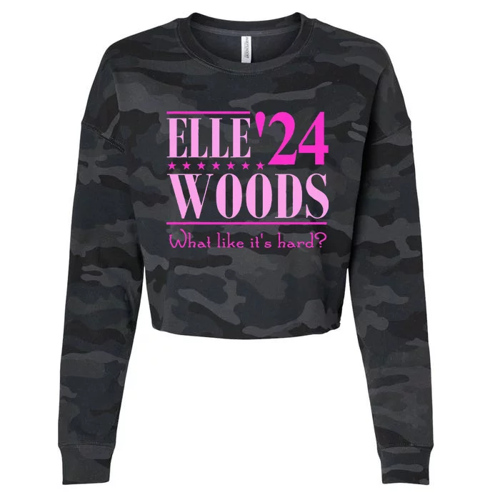 Elle Woods President Election Elle Woods President Campaign Cropped Pullover Crew