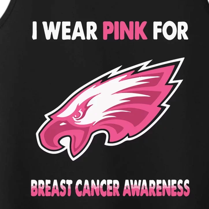 EaglesI Wear Pink For Breast Cancer Awareness Performance Tank