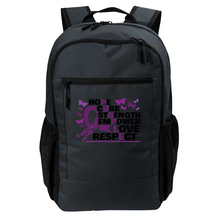 Epilepsy Warrior Purple Ribbon Butterfly Daily Commute Backpack