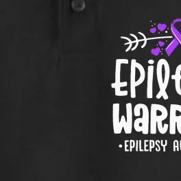 Epilepsy Warrior Ribbon Purple Epilepsy Awareness Support Dry Zone Grid Performance Polo