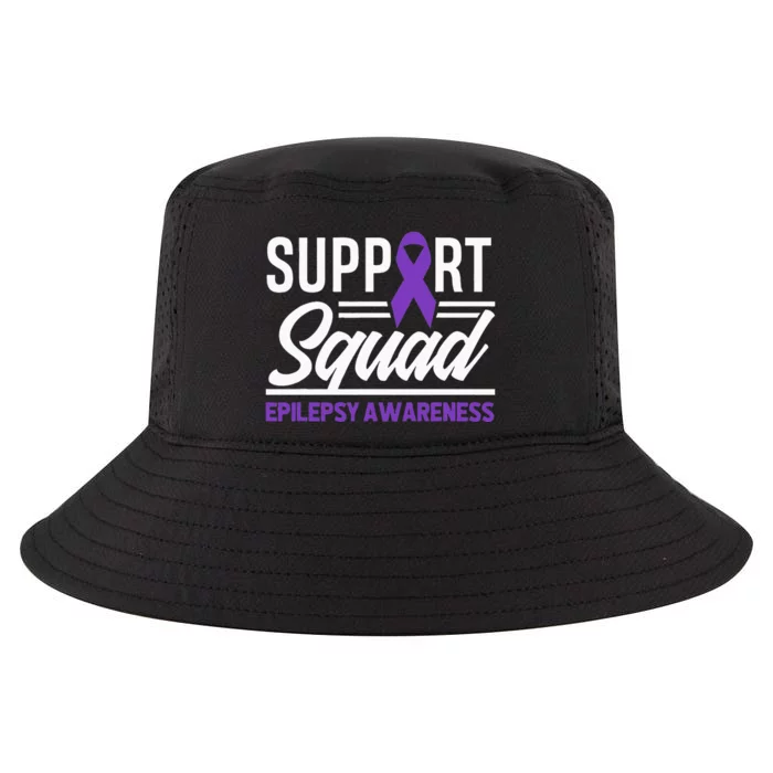 Epilepsy Warrior Support Squad Support Epilepsy Awareness Cool Comfort Performance Bucket Hat