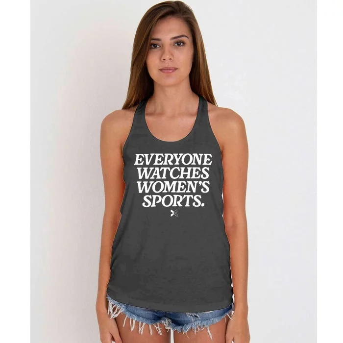 Everyone Watches Sports Women's Knotted Racerback Tank