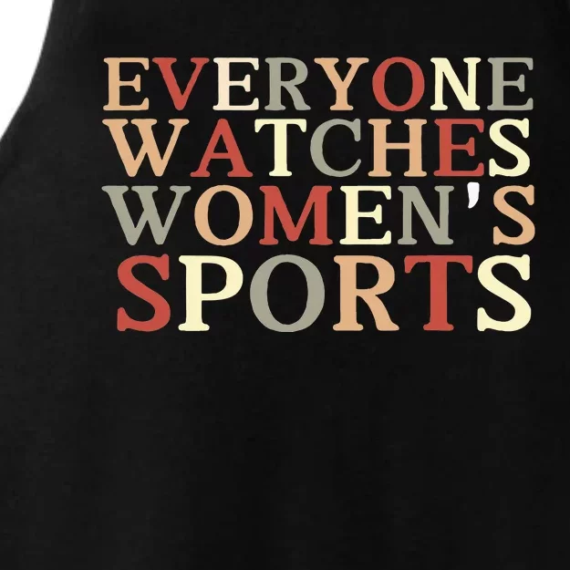 Everyone Watches Sports Ladies Tri-Blend Wicking Tank