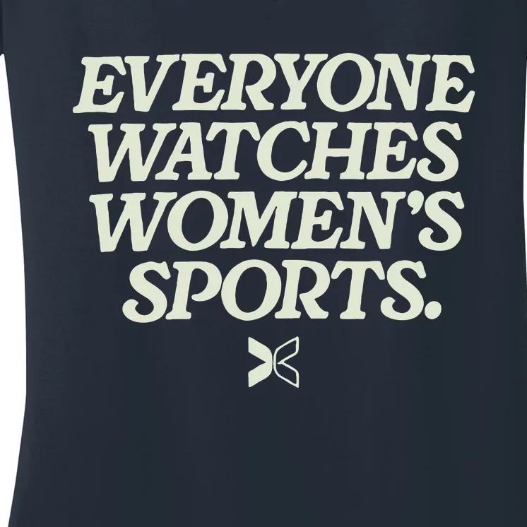 Everyone Watches Sports Women's V-Neck T-Shirt