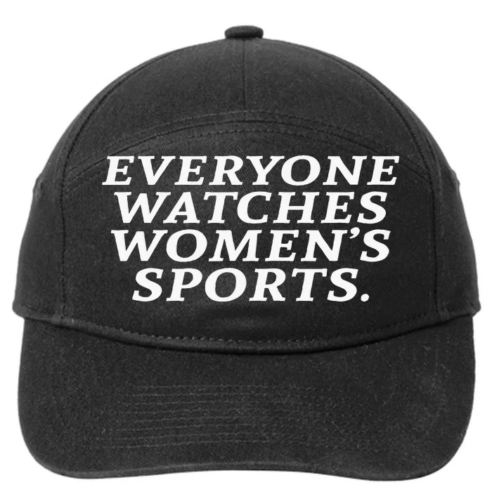 Everyone Watches Sports 7-Panel Snapback Hat