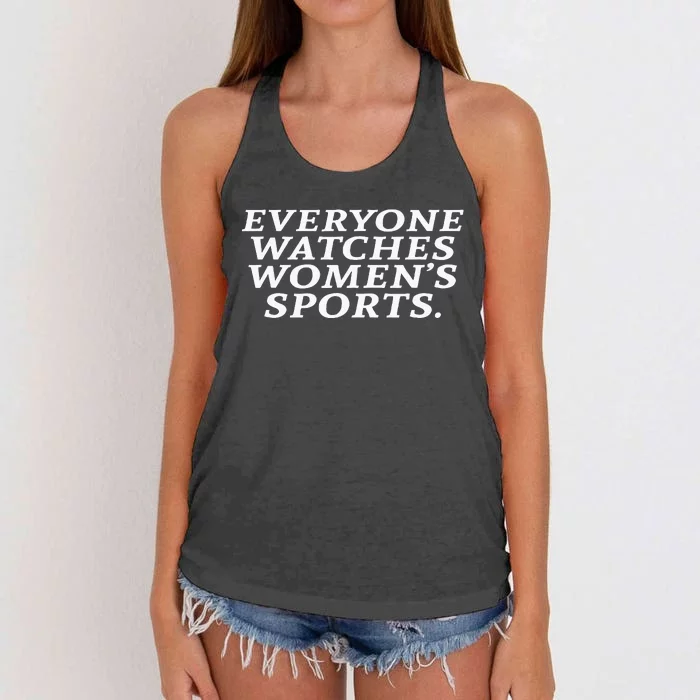 Everyone Watches Sports Women's Knotted Racerback Tank