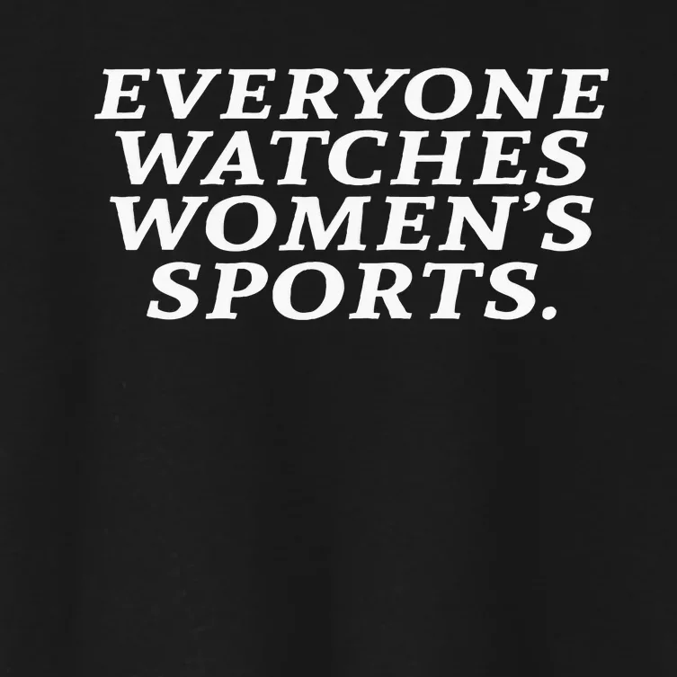 Everyone Watches Sports Women's Crop Top Tee