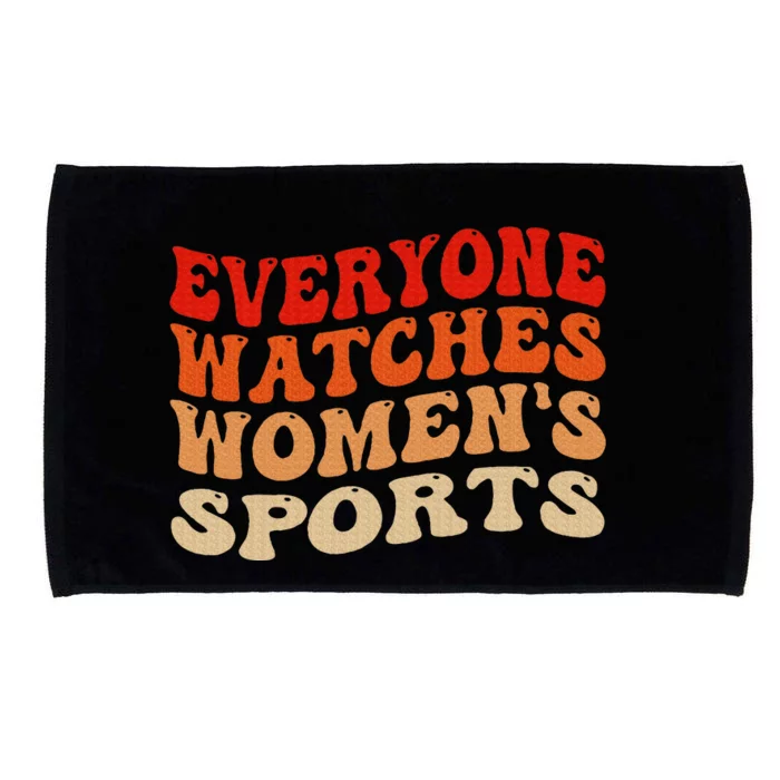 Everyone Watches Sports Female Athletes Microfiber Hand Towel