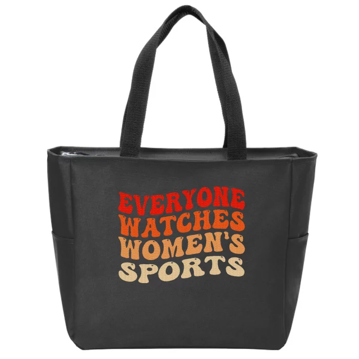 Everyone Watches Sports Female Athletes Zip Tote Bag