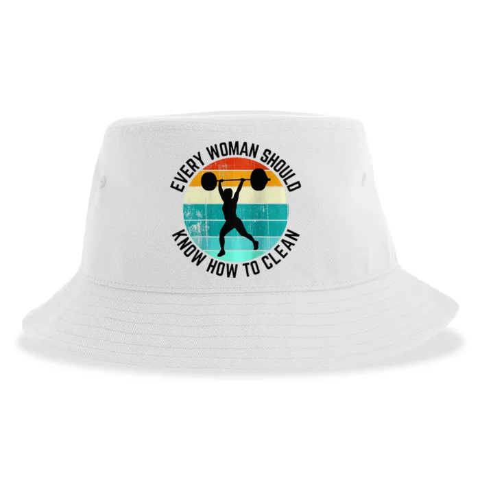 Every Woman Should Know How To Clean Weight Lifting Raglan Baseball Sustainable Bucket Hat