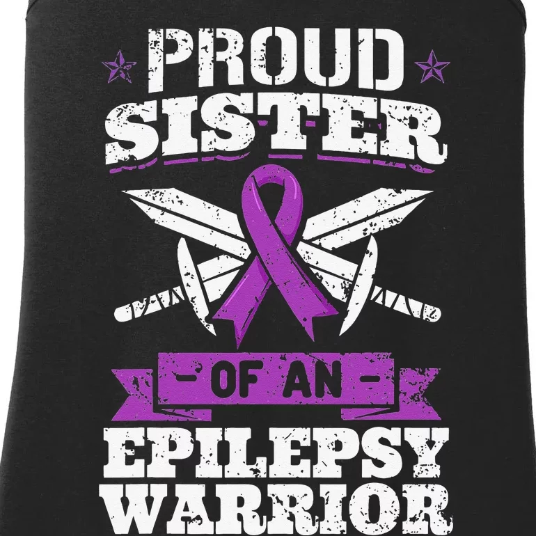 Epilepsy Warrior Sister Epileptic Seizure Disorder Advocate Ladies Essential Tank