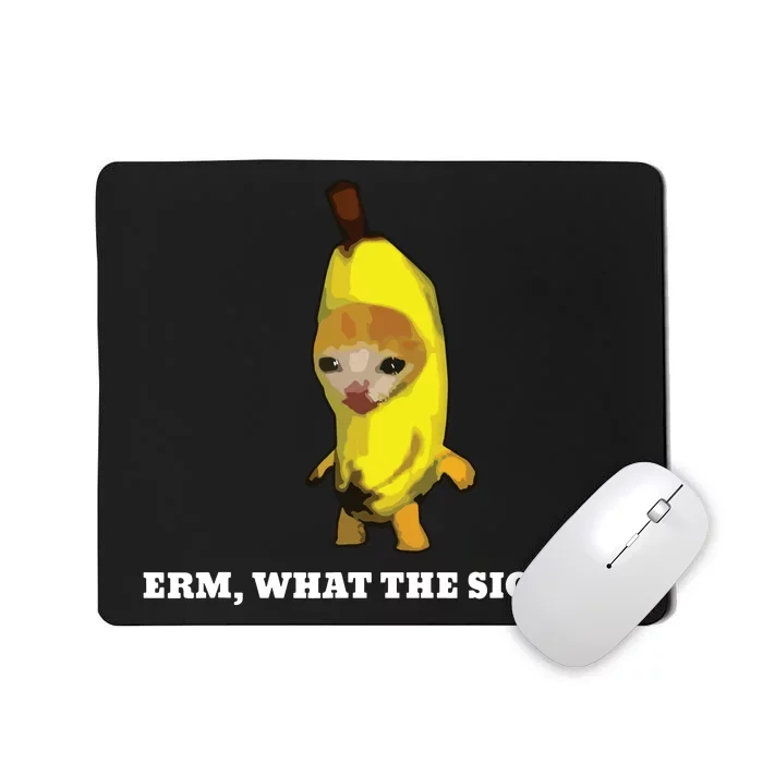 Erm What Sigma Cat Meme Mousepad