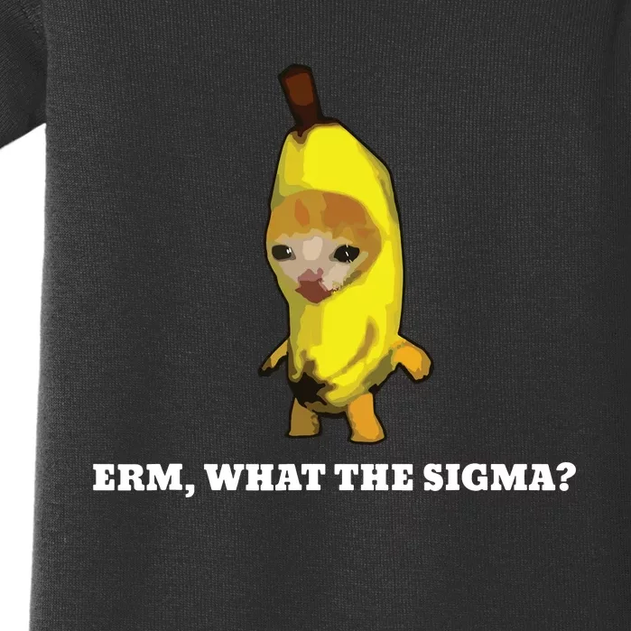 Erm What Sigma Cat Meme Baby Bodysuit