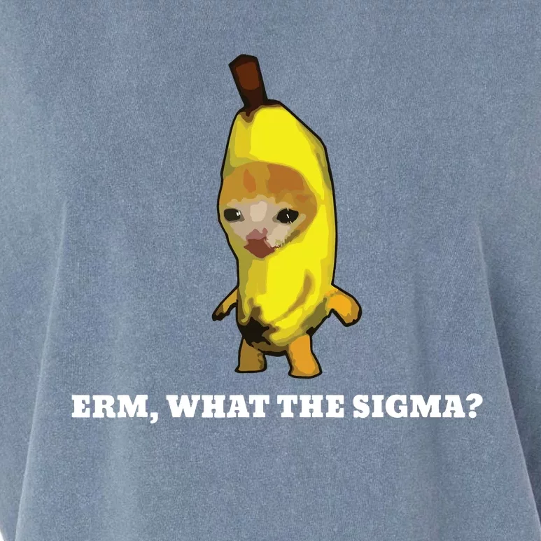 Erm What Sigma Cat Meme Garment-Dyed Women's Muscle Tee