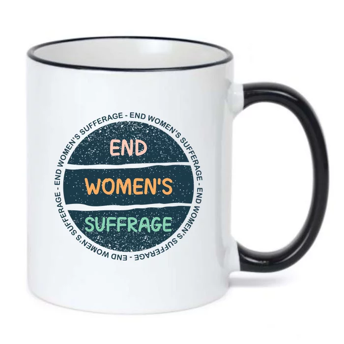 End Womens Sufferage Black Color Changing Mug