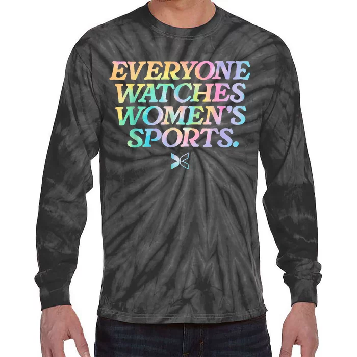 Everyone Watches Sports Love Sports Tie-Dye Long Sleeve Shirt