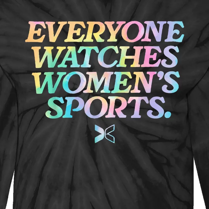 Everyone Watches Sports Love Sports Tie-Dye Long Sleeve Shirt