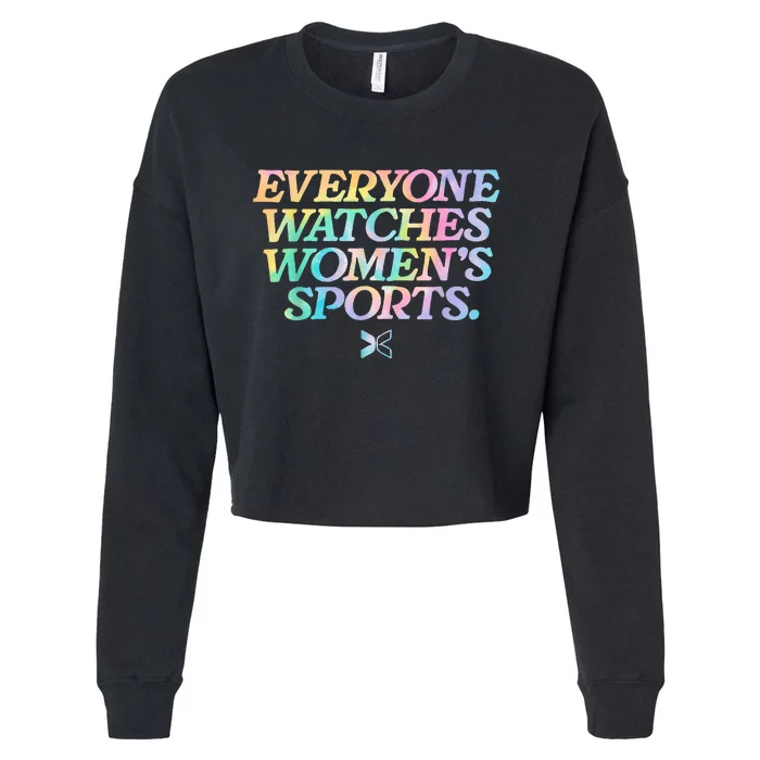 Everyone Watches Sports Love Sports Cropped Pullover Crew