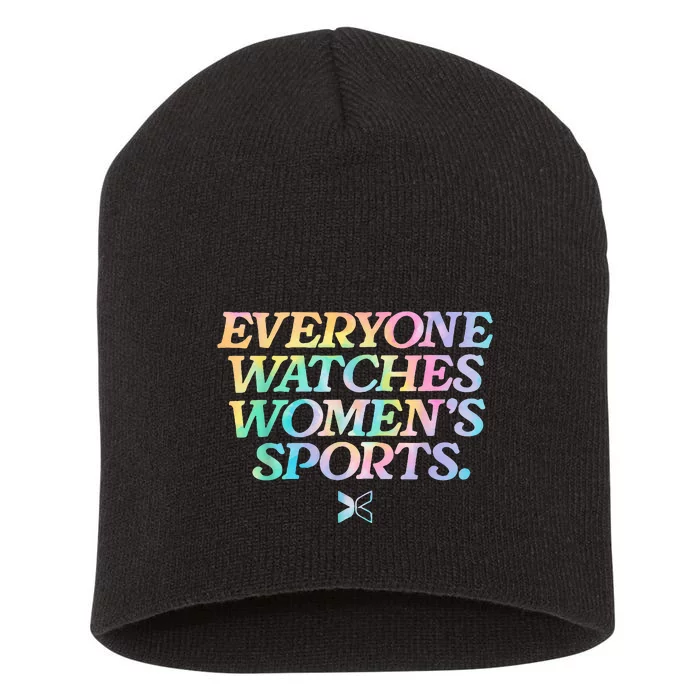 Everyone Watches Sports Love Sports Short Acrylic Beanie