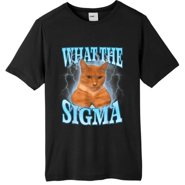 Erm What The Sigma Meme Cat Ironic Brainrot ChromaSoft Performance T-Shirt