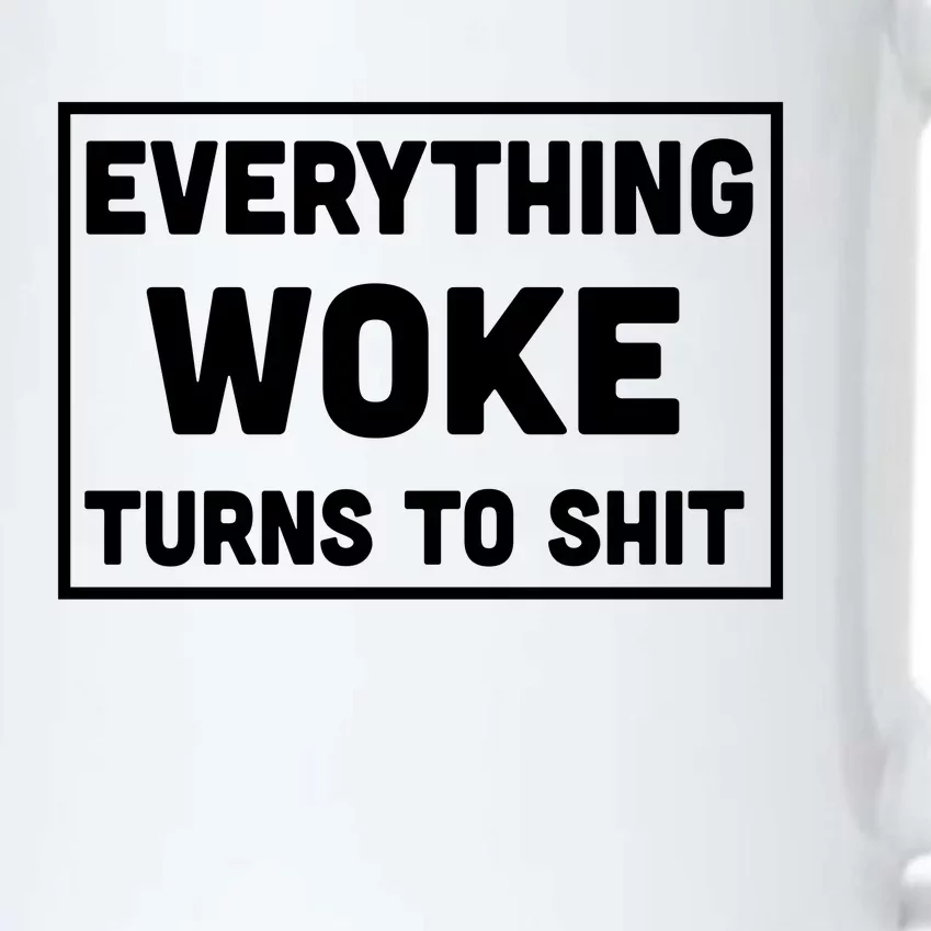 Everything Woke Turns To Shit Black Color Changing Mug