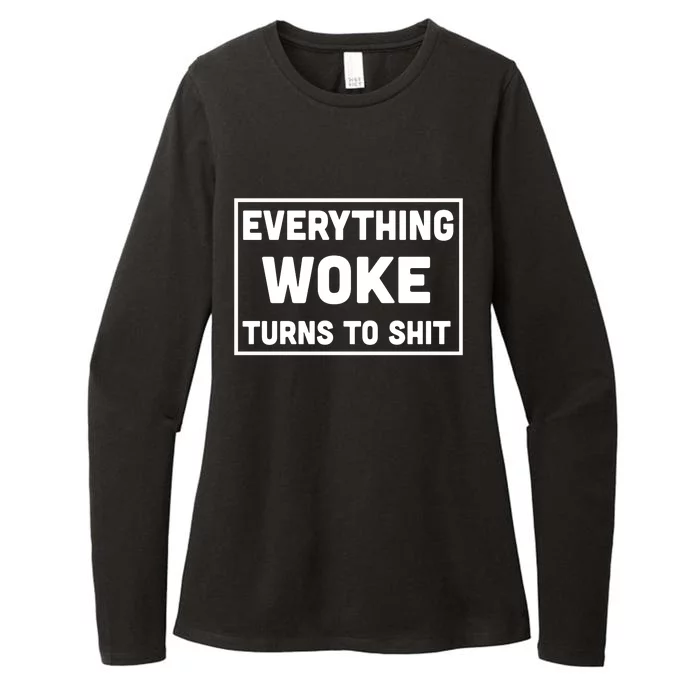 Everything Woke Turns To Shit Womens CVC Long Sleeve Shirt