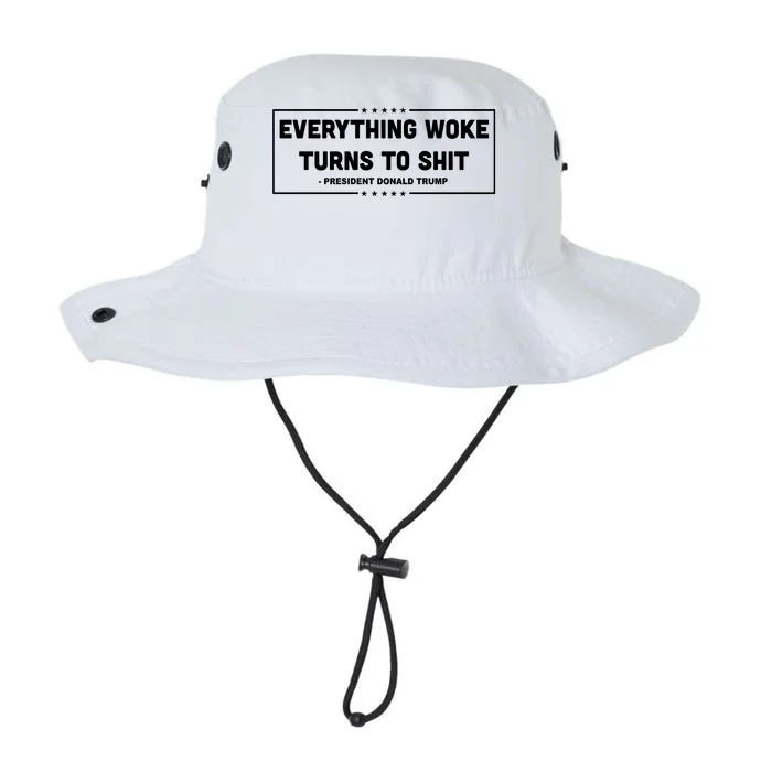 Everything Woke Turns To Shit Funny Trump Quote Legacy Cool Fit Booney Bucket Hat