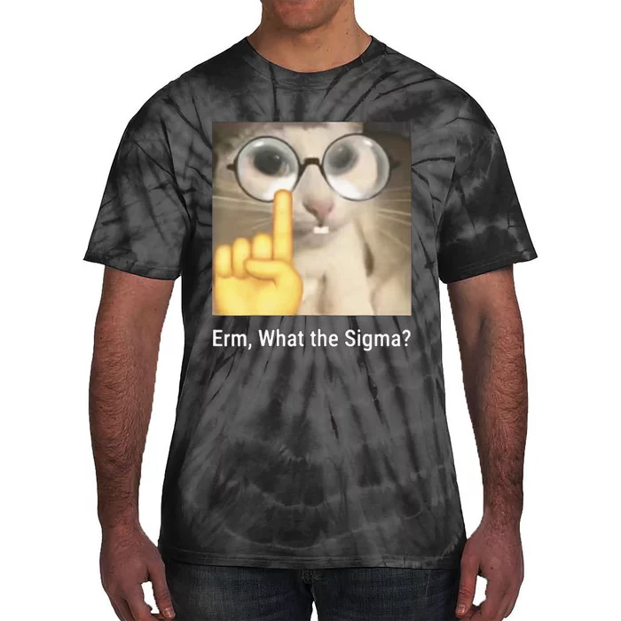 Erm What The Sigma Cat Meme Tie-Dye T-Shirt